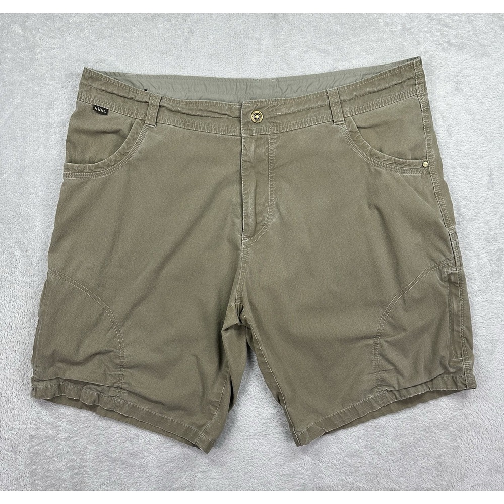 Kuhl Ramblr Shorts Mens 40 Green Vintage Patina Hiking Gorpcore Outdoors Comfort